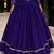 purple cotton embroidered stone work ghagra choli