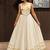 ivory cotton embroidered mirror work ghagra choli