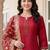 Women Ethnic Motifs Regular Thread Work Kurta with Trousers & With Dupatta