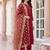 Women Ethnic Motifs Regular Thread Work Kurta with Trousers & With Dupatta