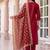 Women Ethnic Motifs Regular Thread Work Kurta with Trousers & With Dupatta