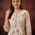 Floral Printed Pleated Thread Work Cotton Kurta with Trousers & With Dupatta