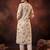 Floral Printed Pleated Thread Work Cotton Kurta with Trousers & With Dupatta