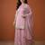 Embroidered Satin Straight Kurta Sharara and Dupatta Set