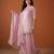 Embroidered Satin Straight Kurta Sharara and Dupatta Set