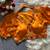 Orange navratri satin silk blend mirror work blouse