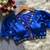 Blue navratri satin silk blend mirror work blouse
