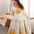 Printed Organza Silk Flared Anarkali Pant and Dupatta Set