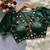 Green navratri satin silk blend mirror work blouse