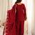 Embroidered Roman Silk Straight Kurta Shalwar and Dupatta Set