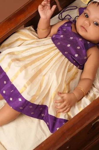 violet buttas frock