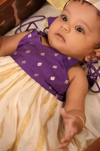 violet buttas frock