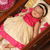 Pink and gold tissue  frock