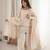 Embroidered Roman Silk Straight Kurta Shalwar and Dupatta Set