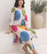 Women Printed Regular Pure Cotton Kurta with Trousers