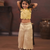 Kasavu zigzag palazzo and tissue crop top set