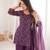 Women's Gorgeous Embroidery Work Crunchy Silk Fabric Straight Kurta Pant and Dupatta Set