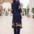 Women Ethnic Motifs Printed Regular Thread Work Kurta with Trousers