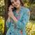 Women Floral Printed Regular Thread Work Pure Cotton Kurta with Trousers & With Dupatta