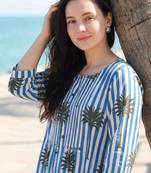 Women Printed Regular Pure Cotton Kurta with Trousers