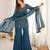 Embroidered Crunchy Silk Straight Kurta Pant and Dupatta Set