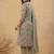 Women Floral Printed Regular Thread Work Kurta with Trousers & With Dupatta