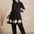 Women Dyed Tiered Thread Work Pure Cotton Kurta with Trousers