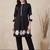 Women Dyed Tiered Thread Work Pure Cotton Kurta with Trousers