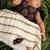 Striped kasavu lines top and skirt