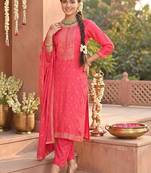 Women Ethnic Motifs Printed Regular Kurta with Trousers & With Dupatta