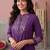 Women Ethnic Motifs Embroidered Regular Sequinned Kurta with Trousers