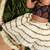 Striped kasavu lines top and skirt