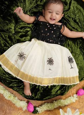 Thengu printed top and skirt 1
