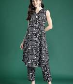 Women Printed Regular Pure Cotton Kurta with Trousers