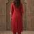 Women Ethnic Motifs Embroidered Regular Sequinned Liva Kurta with Trousers