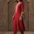 Women Ethnic Motifs Embroidered Regular Sequinned Liva Kurta with Trousers