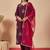 Women Ethnic Motifs Embroidered Regular Liva Kurta with Trousers & With Dupatta