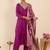 Women Ethnic Motifs Regular Thread Work Kurta with Trousers & With Dupatta