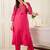 Women Ethnic Motifs Embroidered Regular Thread Work Kurta with Trousers