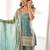 Embroidered Fendy Silk Straight Kurta Pant and Dupatta Set