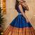 blue narayanipattu skirt and top