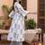 Women Floral Printed Empire Thread Work Pure Cotton Kurta with Palazzos