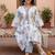 Women Floral Printed Empire Thread Work Pure Cotton Kurta with Palazzos