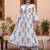 Women Floral Printed Empire Thread Work Pure Cotton Kurta with Palazzos