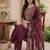 Women Ethnic Motifs Embroidered Regular Thread Work Liva Kurta with Trousers & With Dupatta