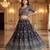 Digital Floral Print Faux Georget Multi Sequnce Work Lehenga Choli With Unstitched Blouse and Stitched Dupatta