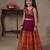 purple narayanipattu skirt and top