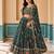 Digital Floral Print Faux Georget Multi Sequnce Work Lehenga Choli With Unstitched Blouse and Stitched Dupatta