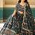 Digital Floral Print Faux Georget Multi Sequnce Work Lehenga Choli With Unstitched Blouse and Stitched Dupatta