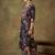 Women Floral Printed Regular Thread Work Pure Cotton Kurta with Trousers